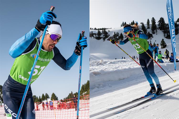 Maria Iglesias e Imanol Rojo, campeones de España Iberdrola de esquí de fondo en la estación navarra de Larra-Belagua