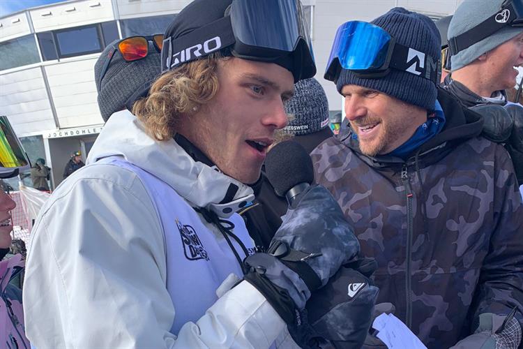 Thibault Magnin, a las finales de la Copa del Mundo de slopestyle de Stubai