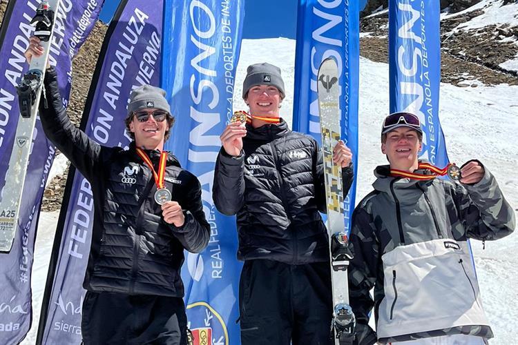 Los hermanos Verdaguer se exhiben en el Campeonato de España de Moguls en Sierra Nevada