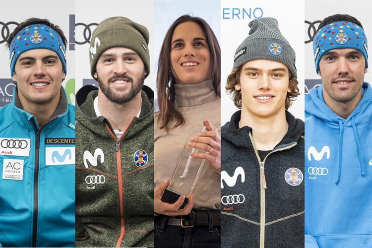 Repóquer de deportistas RFEDI compitiendo en copas del mundo FIS de alpino, snowboard, freeski y fondo esta semana