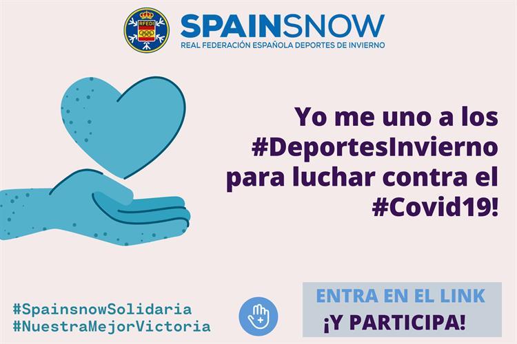 Campaña #SpainsnowSolidaria de apoyo a esMontañas y #NuestraMejorVictoria-Cruz Roja contra Covid19