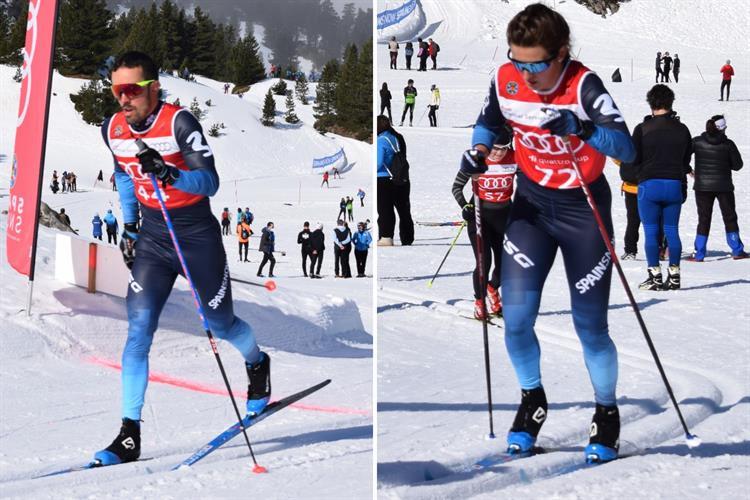 Imanol Rojo y María Iglesias tricampeones de España en los Cts. FIS Absolutos de Esquí de Fondo en Belagua