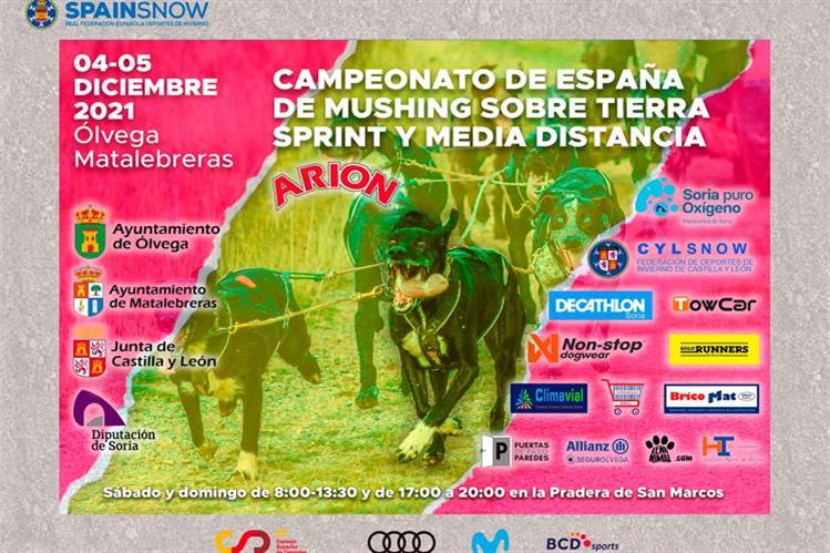 Campeonato de España Mushing sobre tierra Sprint y Media Distancia en Ólvega