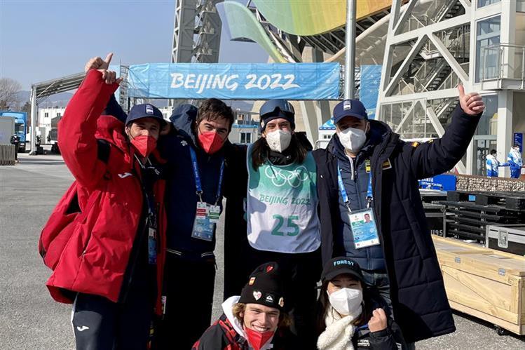 Un Javi Lliso histórico firma el primer diploma olímpico para el freeski español en el big air de Beijing 2022