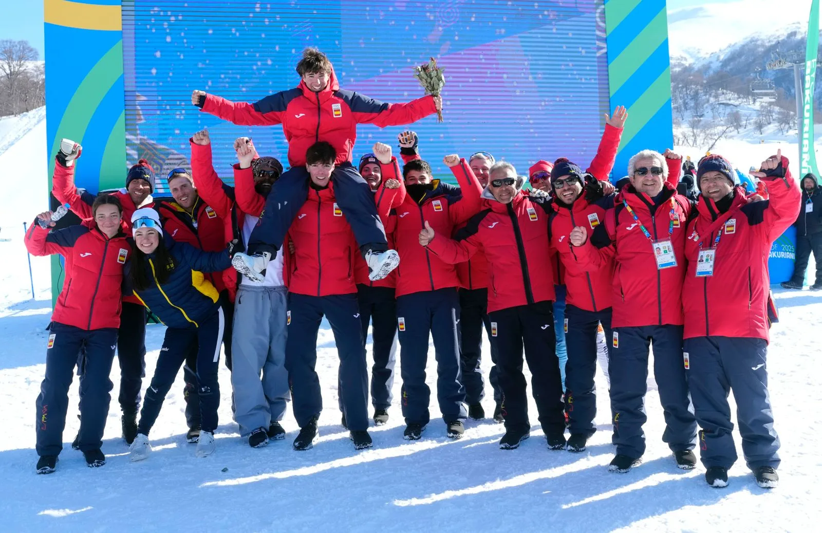 Unai López, Oro en Big Air en el Festival Olímpico de la Juventud Europea en Bakuriani (GEO)