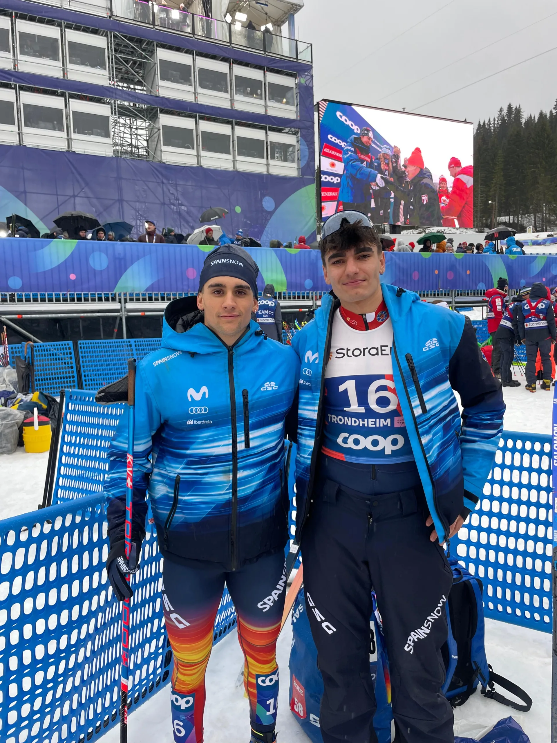 Jaume Pueyo y Bernat Sellés firman un buen Mundial en Trondheim (NOR) con la 14ª posición en el Sprint Clásico por equipos